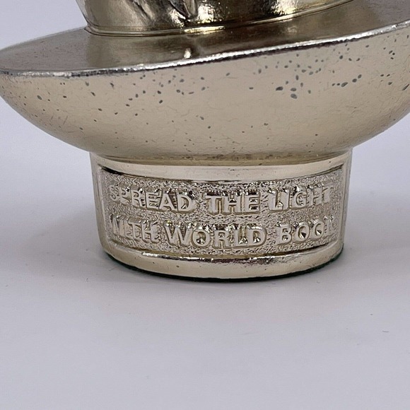 Vintage Torch Paperweight World Book Encyclopedia Spread the Light Collectible - Picture 5 of 9